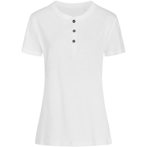 Abbigliamento Donna T-shirts a maniche lunghe Stedman Stars Sharon Bianco