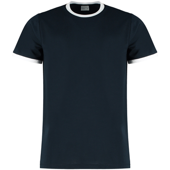 Abbigliamento Uomo T-shirts a maniche lunghe Kustom Kit Ringer Bianco