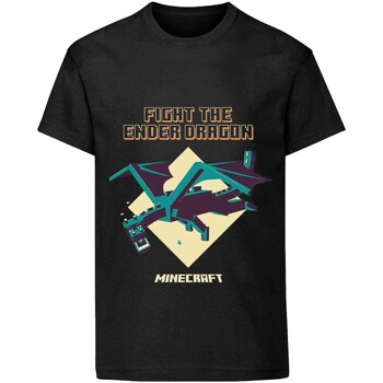 Abbigliamento Unisex bambino T-shirt maniche corte Minecraft  Nero