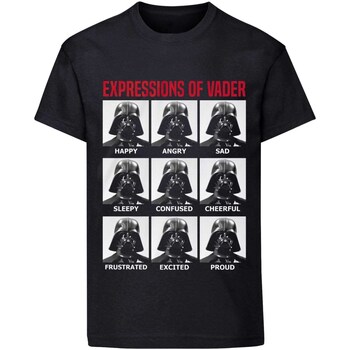 Abbigliamento T-shirts a maniche lunghe Disney Expressions Of Vader Nero