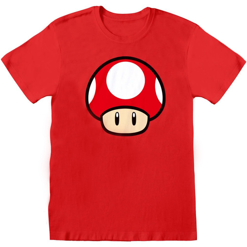 Abbigliamento T-shirts a maniche lunghe Super Mario Power Up Rosso