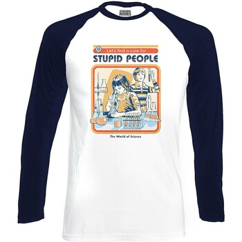 Image of T-shirts a maniche lunghe Steven Rhodes Lets Find A Cure For Stupid People