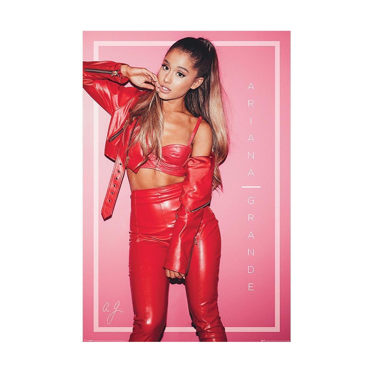 Casa Poster Ariana Grande TA6046 Rosso