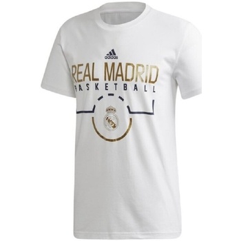 Abbigliamento Uomo T-shirts a maniche lunghe Real Madrid Cf BS2378 Bianco