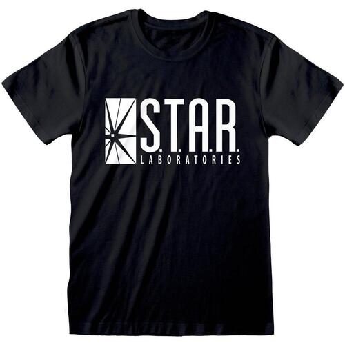 Abbigliamento T-shirts a maniche lunghe The Flash Star Labs Nero