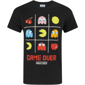 Abbigliamento Uomo T-shirts a maniche lunghe Pac Man Game Over Nero