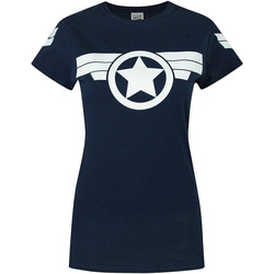 Abbigliamento Donna T-shirt maniche corte Captain America  Blu