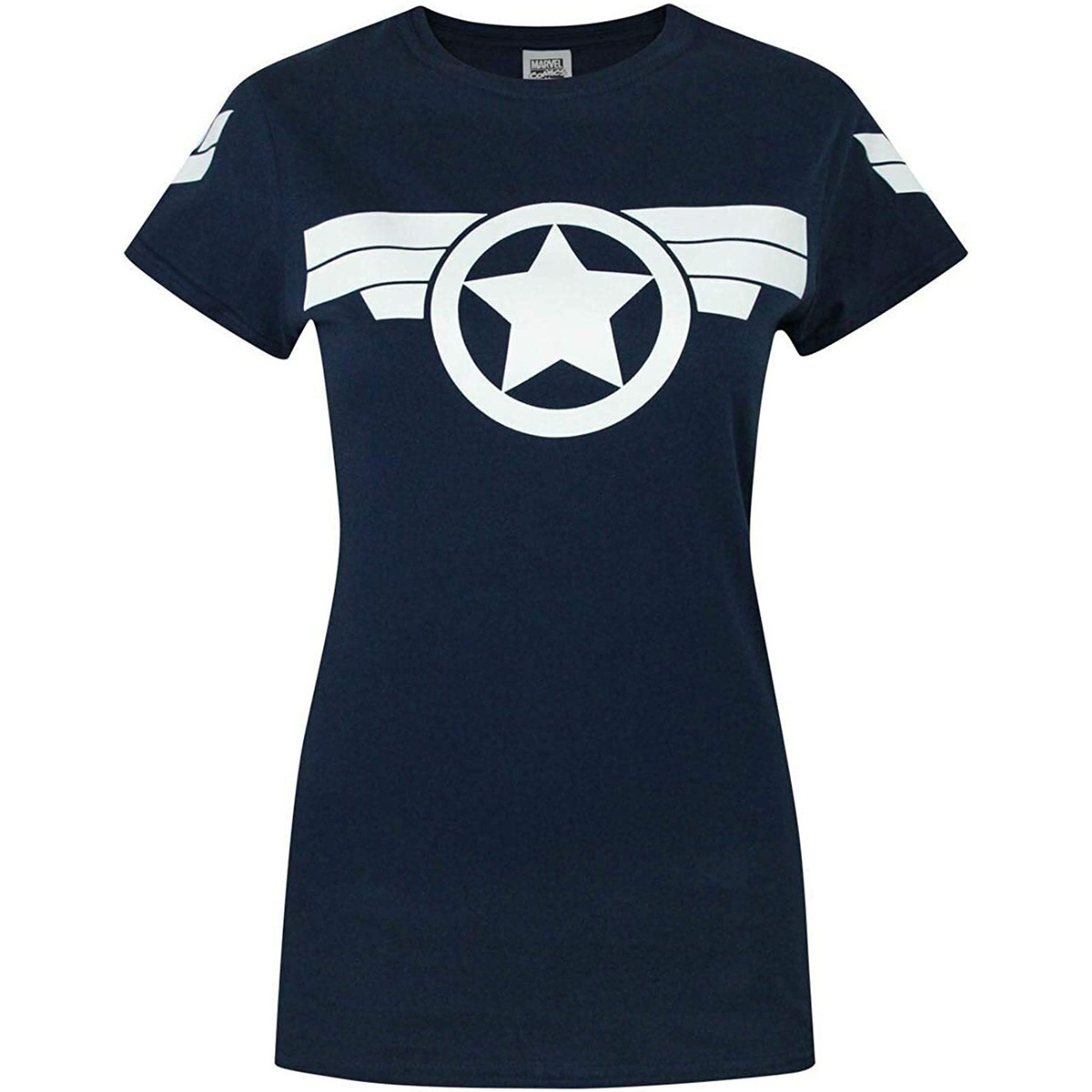 Abbigliamento Donna T-shirts a maniche lunghe Captain America Super Soldier Blu