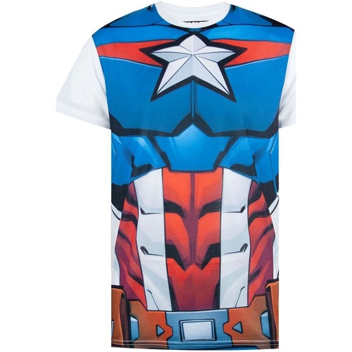 Abbigliamento Uomo T-shirts a maniche lunghe Captain America NS5253 Rosso