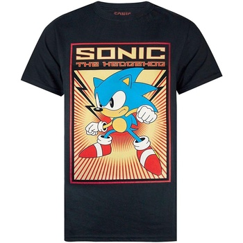 Abbigliamento Uomo T-shirts a maniche lunghe Sonic The Hedgehog Propaganda Nero