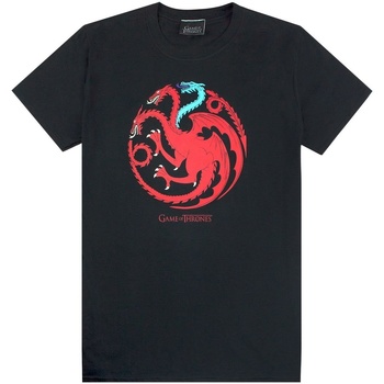 Abbigliamento Uomo T-shirts a maniche lunghe Game Of Thrones Ice And Fire Dragons Nero