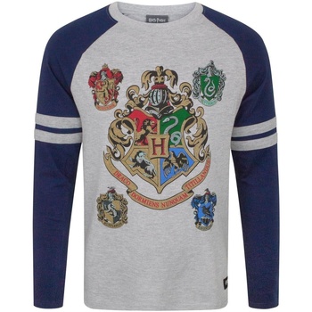 Abbigliamento Uomo T-shirts a maniche lunghe Harry Potter  Blu