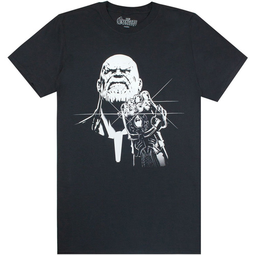 Abbigliamento Uomo T-shirts a maniche lunghe Avengers NS5298 Nero