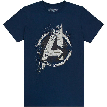 Abbigliamento Uomo T-shirts a maniche lunghe Avengers  Blu