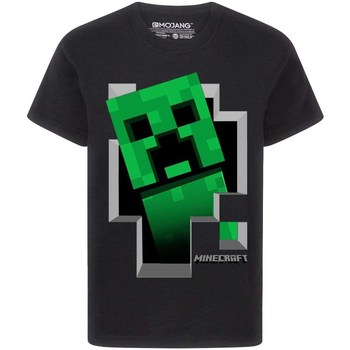 Abbigliamento Bambino T-shirts a maniche lunghe Minecraft  Nero