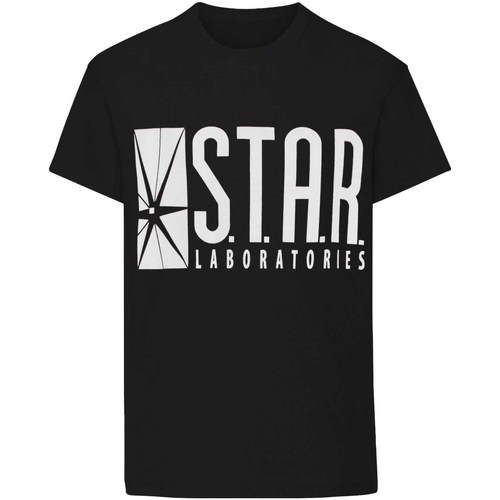 Abbigliamento Bambino T-shirts a maniche lunghe Flash Tv Star Laboratories Nero
