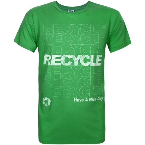 Abbigliamento Uomo T-shirts a maniche lunghe Junk Food Recycle Have A Nice Day Verde