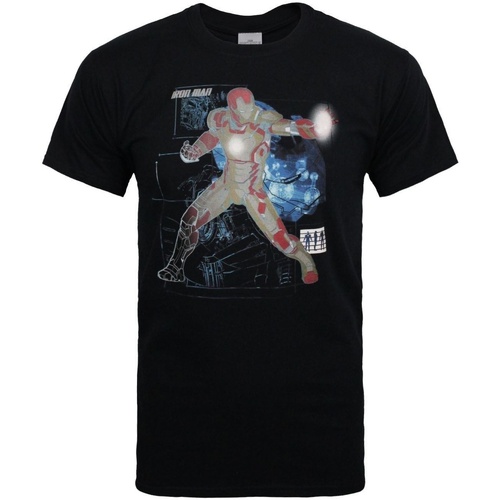 Abbigliamento Uomo T-shirts a maniche lunghe Iron Man Mk 42 Nero