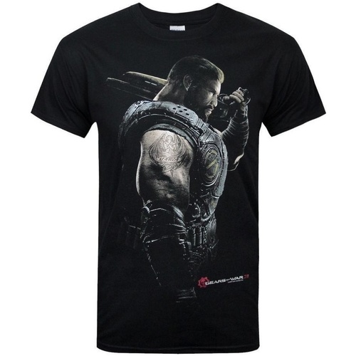 Abbigliamento Uomo T-shirts a maniche lunghe Gears Of War Soldier Nero
