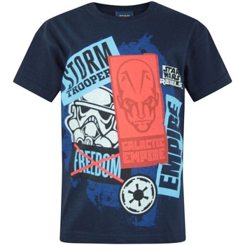 Abbigliamento Unisex bambino T-shirt maniche corte Star Wars Rebels NS5609 Blu