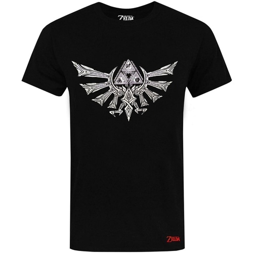 Abbigliamento Uomo T-shirt maniche corte Legend Of Zelda NS5615 Nero