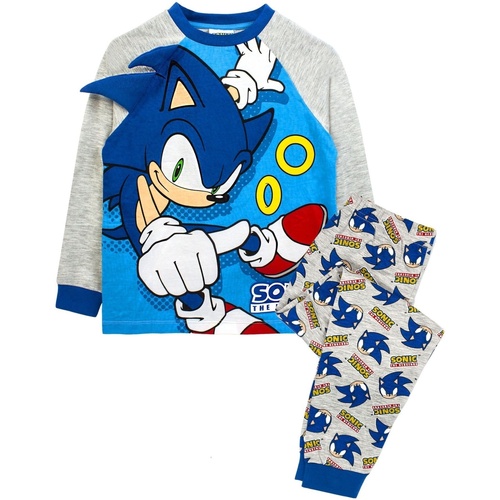 Abbigliamento Unisex bambino Pigiami / camicie da notte Sonic The Hedgehog Spikes Blu