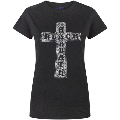Abbigliamento Donna T-shirts a maniche lunghe Black Sabbath NS5950 Nero