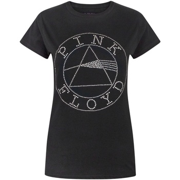 Abbigliamento Donna T-shirts a maniche lunghe Pink Floyd Dark Side Of The Moon Nero