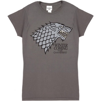 Abbigliamento Donna T-shirts a maniche lunghe Game Of Thrones Stark Sigil Grigio