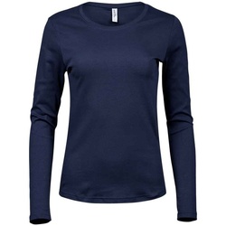 Abbigliamento Donna T-shirts a maniche lunghe Tee Jays Interlock Blu