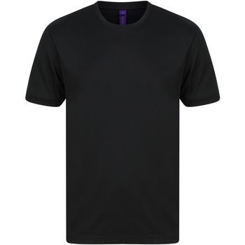 Abbigliamento Uomo T-shirts a maniche lunghe Henbury H024 Nero
