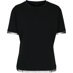 Abbigliamento Donna T-shirts a maniche lunghe Build Your Brand BY124 Nero