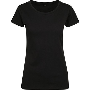 Abbigliamento Donna T-shirts a maniche lunghe Build Your Brand BY086 Nero