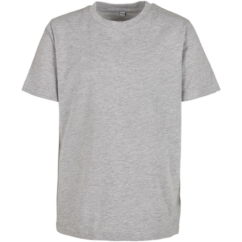 Abbigliamento Unisex bambino T-shirts a maniche lunghe Build Your Brand Basic 2.0 Grigio