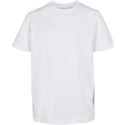 Abbigliamento Unisex bambino T-shirts a maniche lunghe Build Your Brand Basic 2.0 Bianco