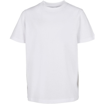 Abbigliamento Unisex bambino T-shirts a maniche lunghe Build Your Brand BY158 Bianco