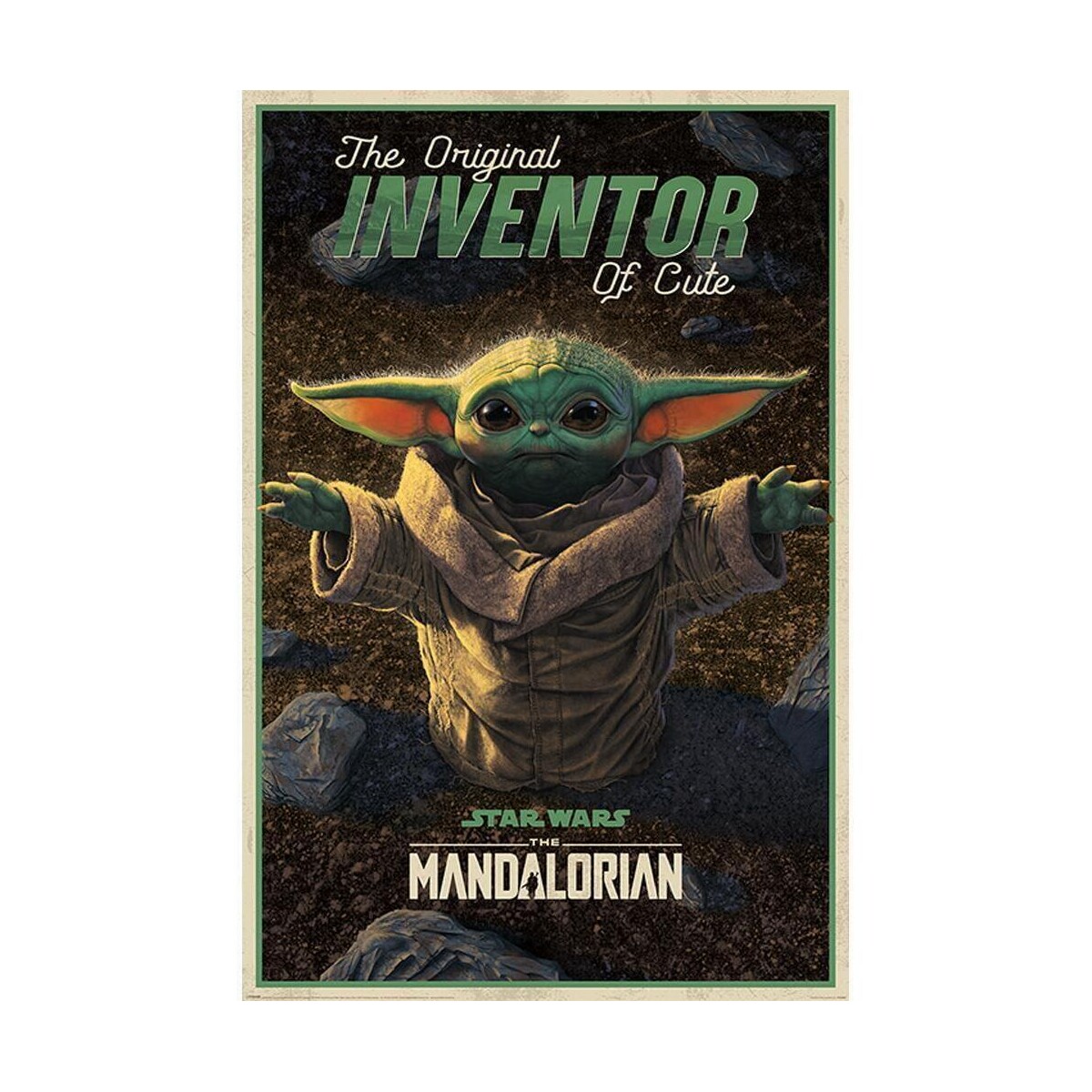Casa Poster Star Wars: The Mandalorian TA6948 Verde