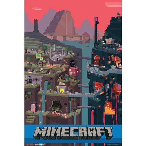 Casa Poster Minecraft TA7230 Multicolore