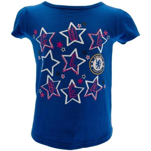 Abbigliamento Unisex bambino T-shirts a maniche lunghe Chelsea Fc TA7365 Blu
