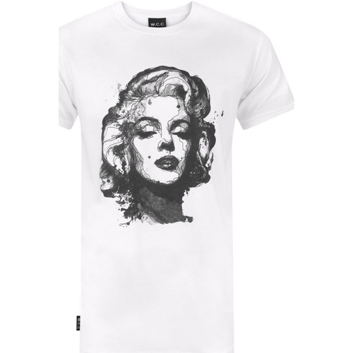 Abbigliamento T-shirts a maniche lunghe W.c.c Marilyn Monroe Bianco