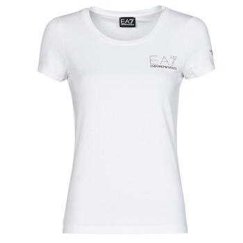 Abbigliamento Donna T-shirt maniche corte Emporio Armani EA7 TROLOPA Bianco