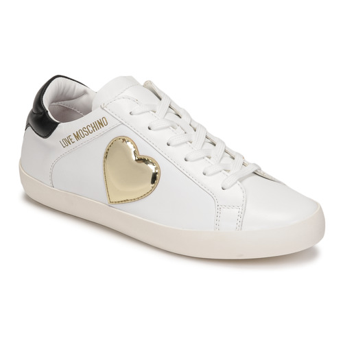 Scarpe Donna Sneakers basse Love Moschino JA15402G1E Bianco / Dore / Nero