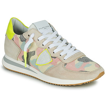 Scarpe Donna Sneakers basse Philippe Model TRPX LOW WOMAN Rosa / Giallo