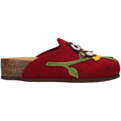 Scarpe Donna Pantofole Bionatura 12GUFO-I-FELB503 Rosso
