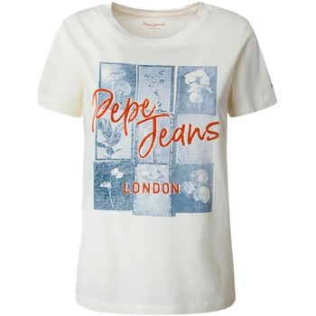 Abbigliamento Donna T-shirt maniche corte Pepe jeans  Beige