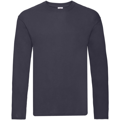 Abbigliamento Uomo T-shirts a maniche lunghe Fruit Of The Loom 61446 Blu