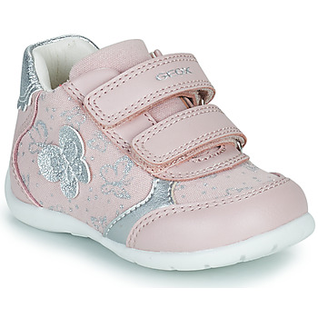 Scarpe Bambina Sneakers basse Geox B ELTHAN GIRL A Rosa / Argento