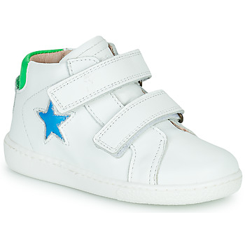 Scarpe Unisex bambino Sneakers alte Bisgaard VINCENT Bianco / Blu / Verde