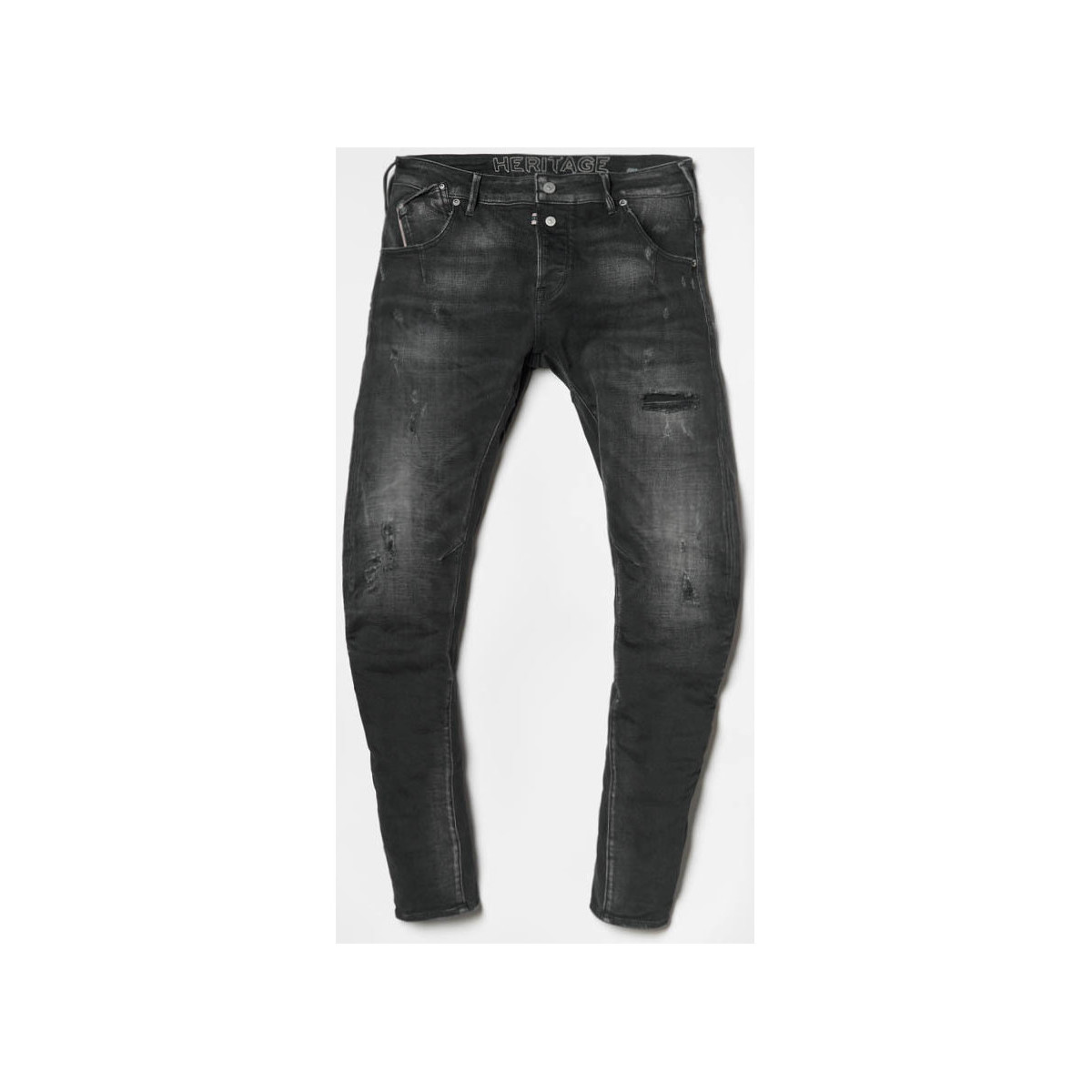 Abbigliamento Uomo Jeans Le Temps des Cerises Alost jeans tapered archi neri N°1 Nero