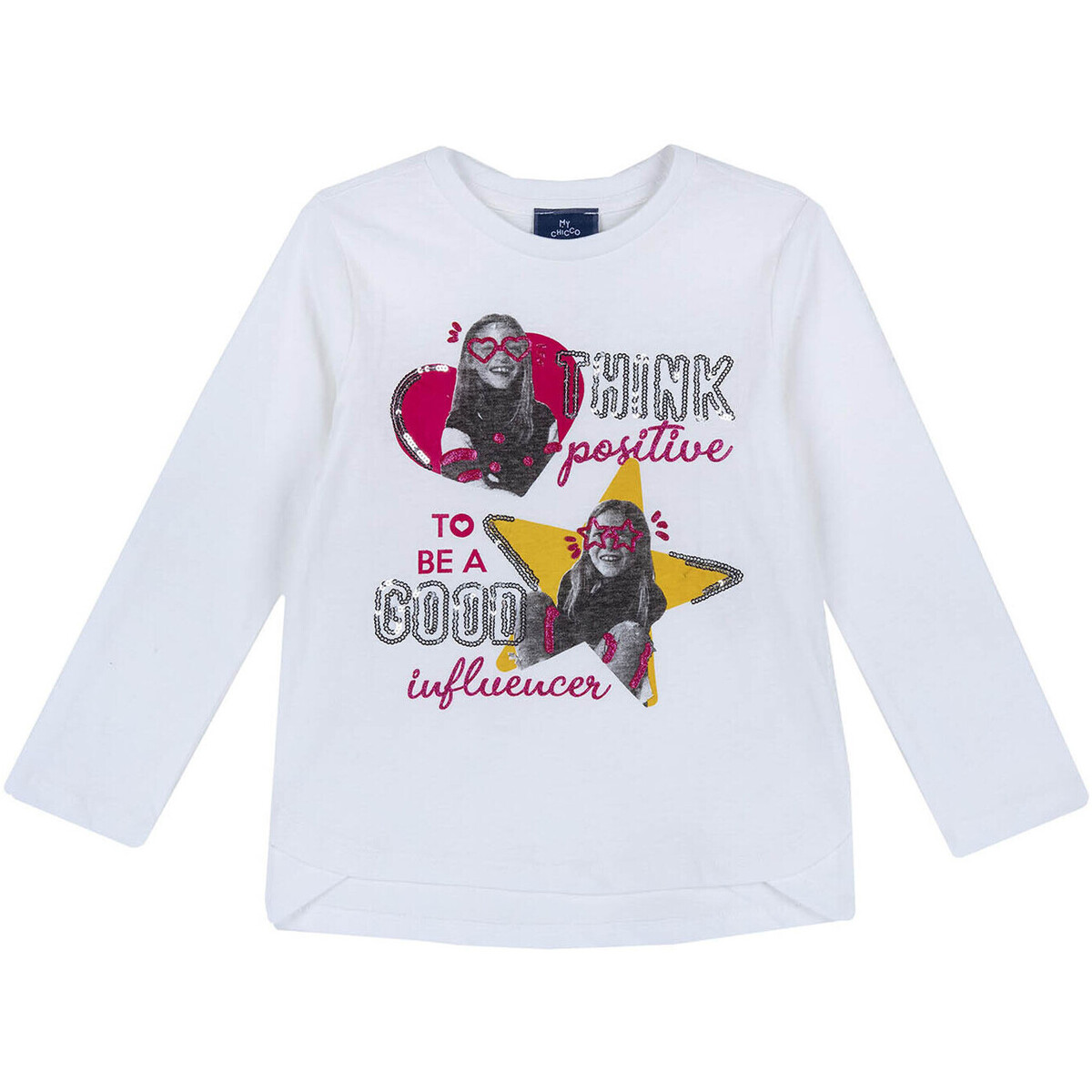 Abbigliamento Unisex bambino T-shirt & Polo Chicco 09067383000000 Bianco